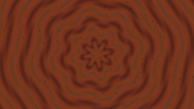 Sharp volcanic ash hypnotic swirl with concentric circle particles and intense radial energy loop