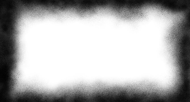 Vintage grainy vignette effect with spray paint texture