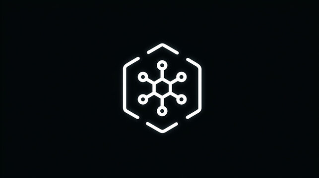High-quality icon of artificial intelligence (AI) symbol, sleek and modern design, perfect for UIUX interfaces and generative AI model concepts