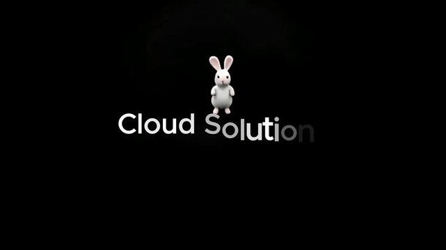 A video showcasing the Cloud Solutions logo on a sleek black background