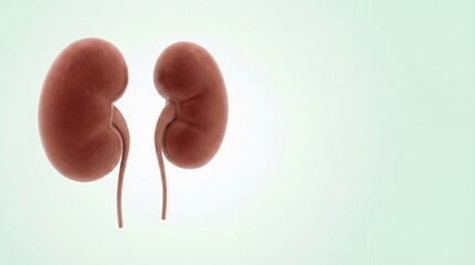 Human Kidneys Anatomy Illustration for Medical Education