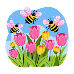 A flat style illustration of flower nectar © SmashingStocks