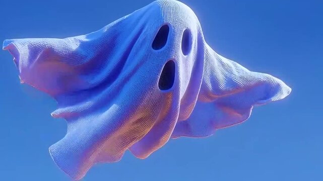 Ghost Flying in the Blue Sky.