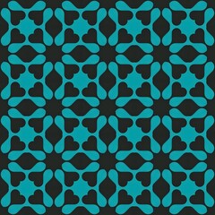 Colorful seamless geometric pattern with triangles, squares, and diamond shapes in abstract mosaic style