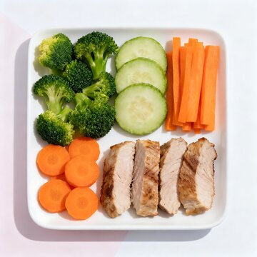 Healthy Portion Control Plate for Diet Plan