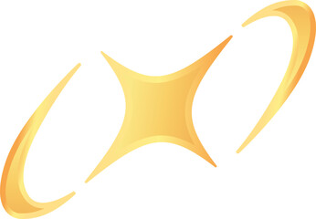 golden orbit star light effect icon © innni