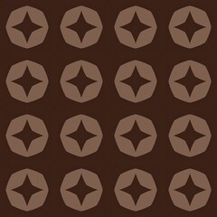 Vintage pink seamless geometric pattern with mosaic stars and retro triangle tiles for elegant fabric wallpaper design and backdrop illustration