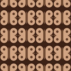 Obraz premium Brown seamless pattern background featuring chocolate textures and coffee beans for sweet cafe food wallpaper design