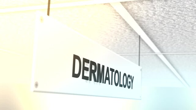 Cinematic Hospital Sign Filler Shot Series - Dermatology