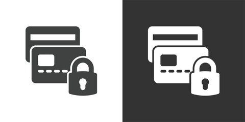 Credit Card Security Icon. Solid glyph series icon
