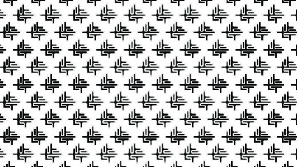 monochrome geometric line seamless tile pattern background vector design