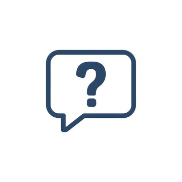 Question Mark in Speech Bubble Icon
