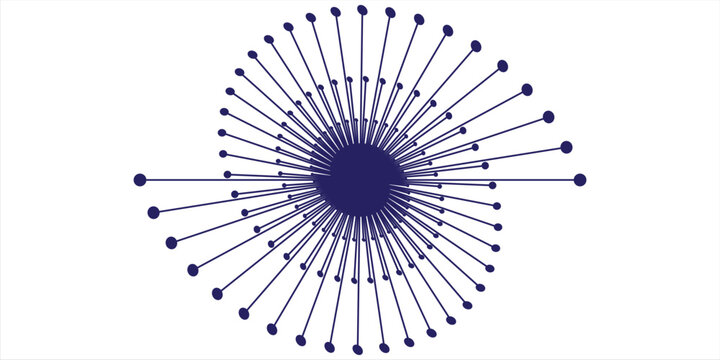 vector firework shapes burst light rays modern illustration