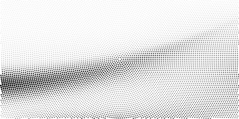 Circular halftone dot swirl pattern with radial gradient motion effect for trendy visuals © Shuvojit11