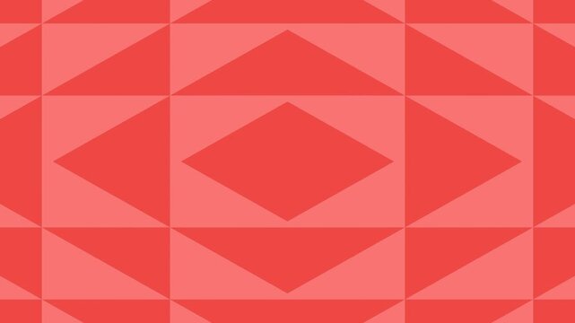 Dynamic abstract geometric pattern in vibrant red hues, featuring sharp interlocking shapes. This modern graphic hard-edged mesh creates a continuous visual rhythm and energetic design