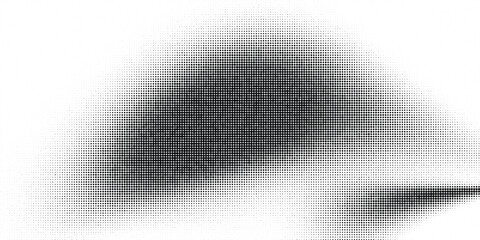 Dynamic halftone dot gradient texture black and white background for contemporary graphics © Shuvojit11