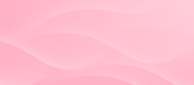 Abstract colorful pink curve background, pink beauty dynamic wallpaper with wave shapes. Template banner background for beauty products, sales, ads, pages, events, web, and others
