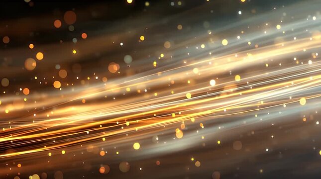 Elegant Bokeh Motion Background With Gentle Light Flow