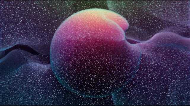 Wave particle digital splash array glitch sphere distortion datum technology cyberspace network business computer abstract futuristic information database programming software future intelligence