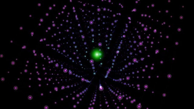 Abstract Kinetic Metamaterial Lattice Transformation 4K Seamless Loop