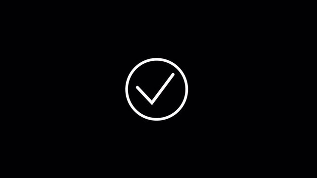 Mobile Phone Face ID Unlock Icon Animation. Smartphone Facial Recognition Security Motion Graphic