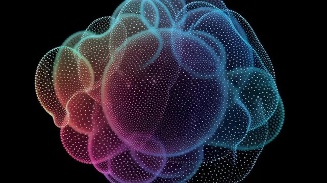 Wave particle digital splash array glitch sphere distortion datum technology cyberspace network business computer abstract futuristic information database programming software future