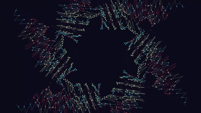 Star of David Animation with Particles.