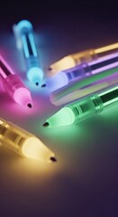 Glowing Pens in Various Colors.