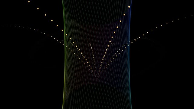 Abstract Mathematical Parabolic Symphony 4K Seamless Loop