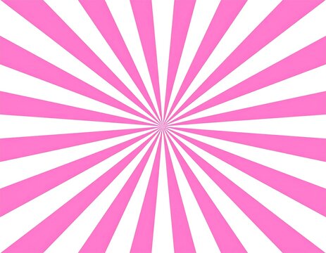 A pink and white sunburst pattern on a solid background