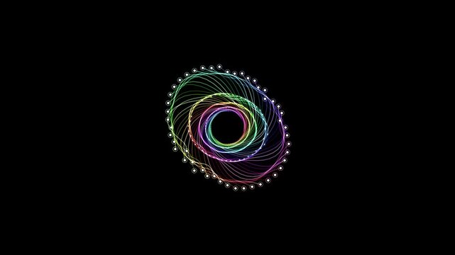  Abstract Quantum String Theory Tunnel 4K Seamless Loop