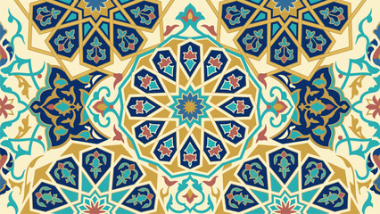 Intricate Geometric Islamic Pattern Background for Design & Decor   Seamless Arabesque Motif © berkot ravot