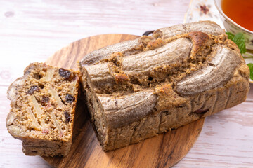 バナナとりんごのパウンドケーキ