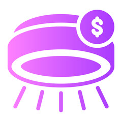 Obraz premium money gradient icon