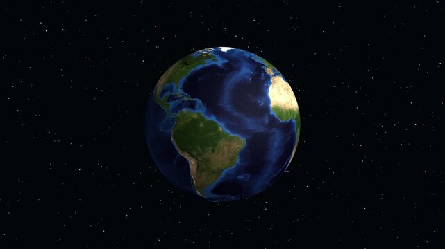 Satellite Zoom Animation from Outer Space to Tijuana Mexico