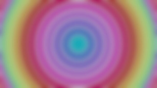 Abstract Rainbow Colorful 3D Torus Tunnel Retro Cartoon Loop