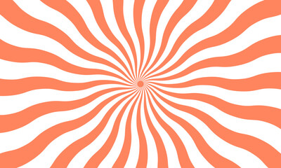 light orange and white sunburst background vector design. comic background with retro rays. sunburst pattern background.