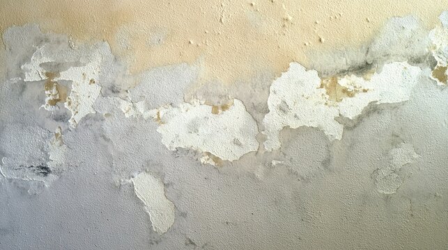 spackle. A textured grey wall with patches of white spackle in various drying stages. safety posters, maintenance manuals, designed for industrial assembly lines and welding operations.