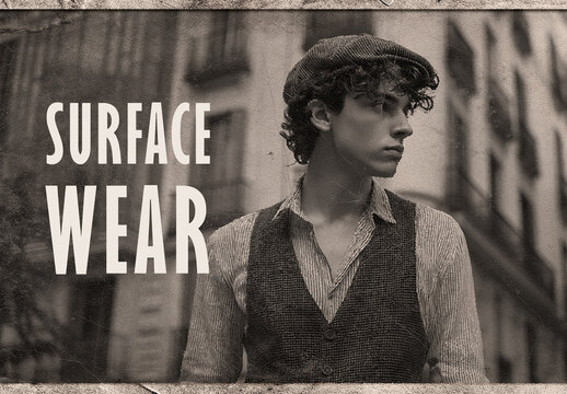 Aged Worn Grain Effect Mockup