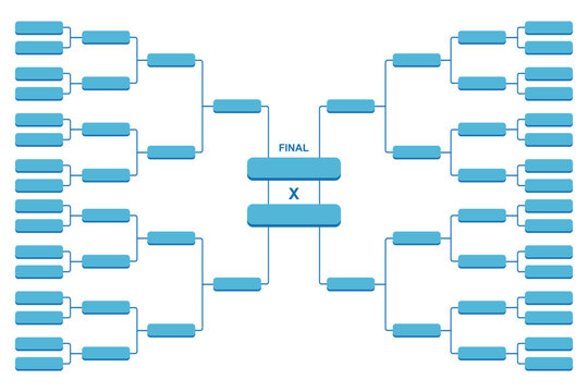 bracket game tournament vector template illustration 32 team