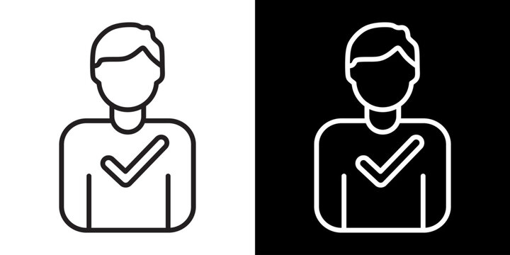 Body Check White Icon Set Design