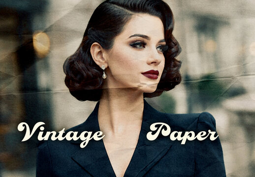 Classic Vintage Paper Photo Effect