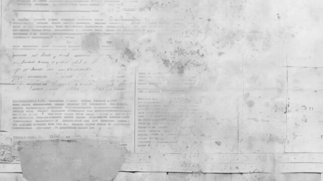 Grunge Newspaper Texture.Stop motion video background in 4k resolution