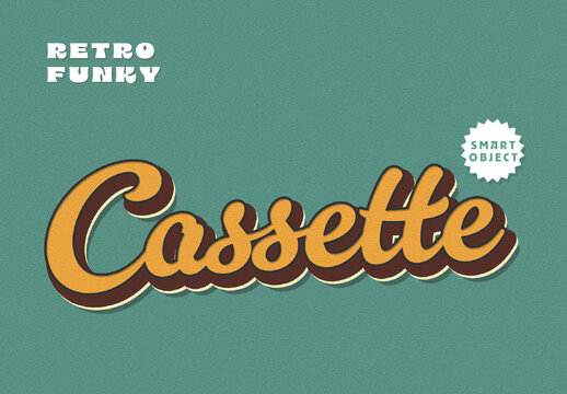 Groovy Retro Script Funky Text Effect