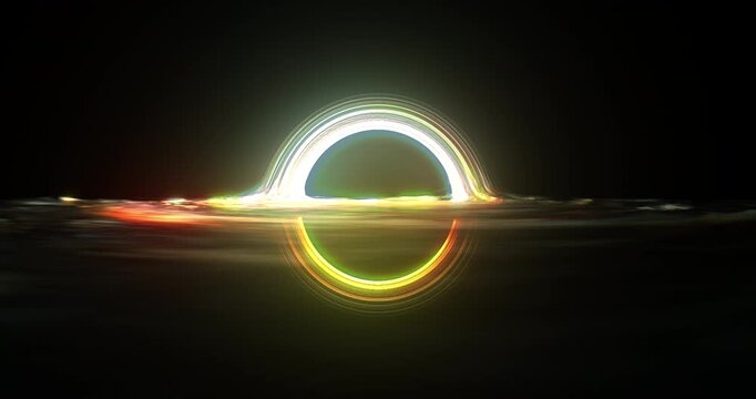 Space background: A powerful black hole pulling light and matter in the cosmos.
