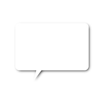 White Speech Bubble Classic Icon