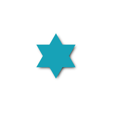 Cyan Star 6Point Icon
