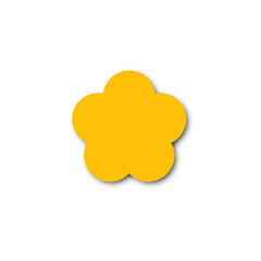 Obraz premium Gold Star Rounded Icon