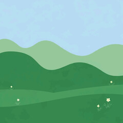 Fototapeta premium Sustainable Green Energy and Renewable Power Concept Vector with Solar Panels and Wind Turbines Illustration