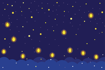 Naklejka premium Magical Snowfall Overlay with Glowing Golden Lights and Soft Shimmering Snowflakes for Winter Holiday Scene and Christmas Atmosphere